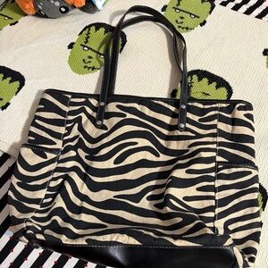 Zebra Print Tote Bag by MERONA